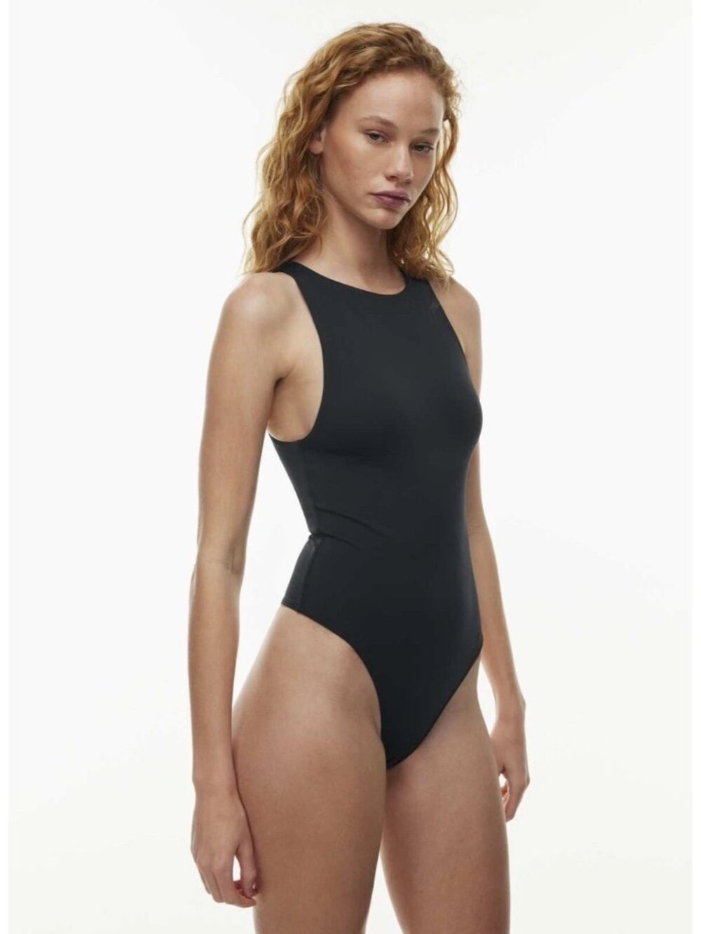 Aritzia Babaton Contour Bodysuit Black Sleeveless Size M